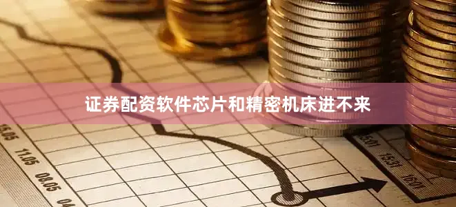 证券配资软件芯片和精密机床进不来
